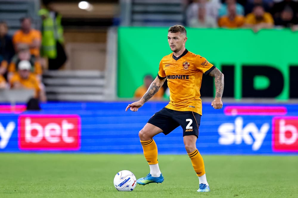Wolverhampton Wanderers defender Kieran Trippier (2) during the EFL Sky Bet Championship match between Wolverhampton Wanderers and Blackburn Rovers at Molineux, Wolverhampton, UK on 14 August 2026.