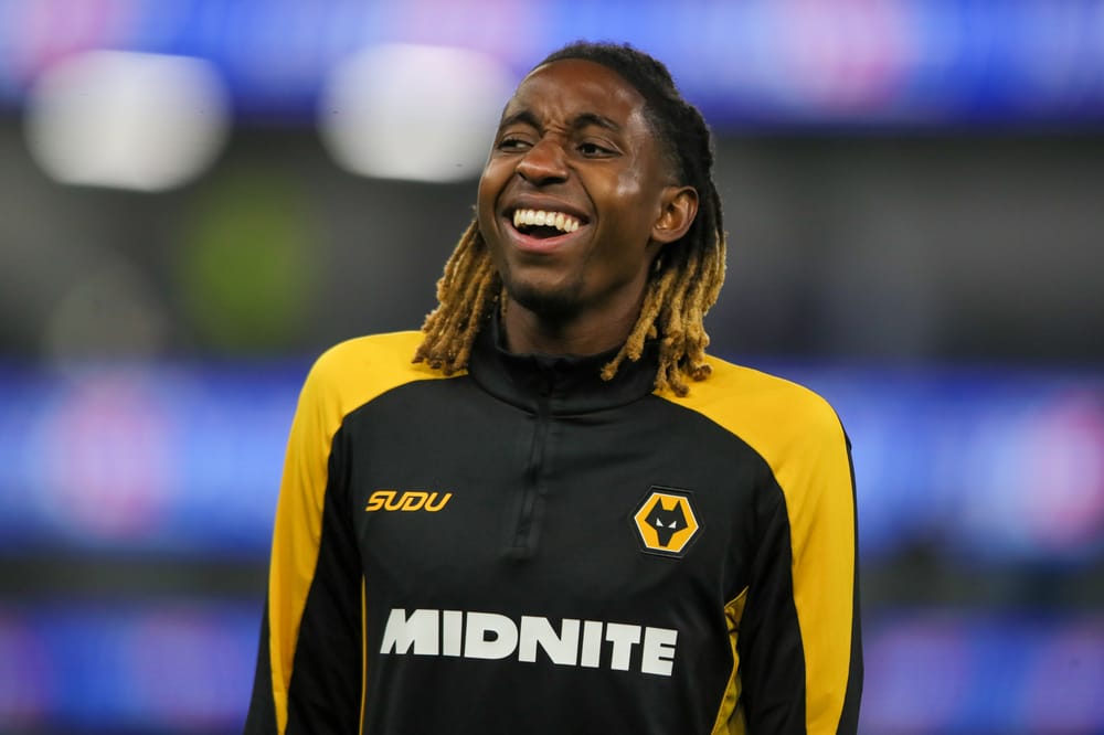 Tawanda Chirewa of Wolverhampton Wanderers during the EFL Sky Bet Championship match between Burnley and Wolverhampton Wanderers at Turf Moor, Burnley, UK on 16 October 2026.