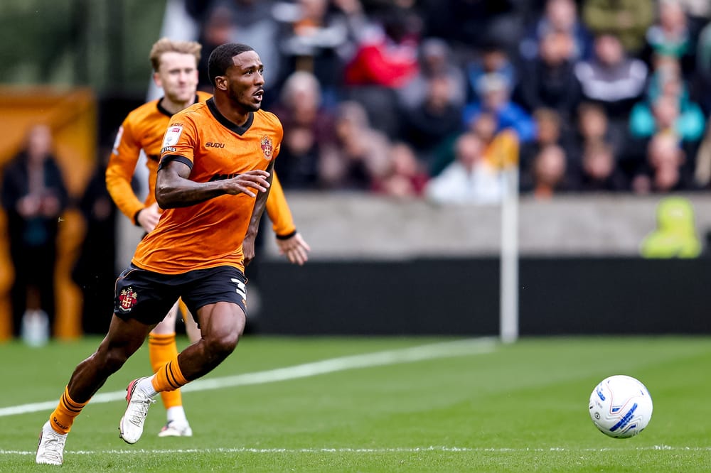 Wolverhampton Wanderers midfielder Jackson Tchatchoua (38) in action during the EFL Sky Bet Championship match between Wolverhampton Wanderers and Stoke City at Molineux, Wolverhampton, UK on 29 August 2026.