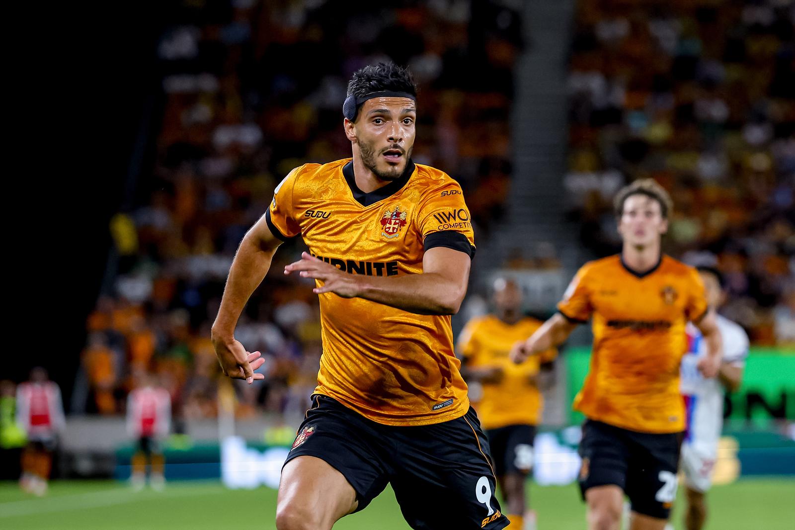 Wolverhampton Wanderers forward Raul Jimenez (9) during the EFL Sky Bet Championship match between Wolverhampton Wanderers and Blackburn Rovers at Molineux, Wolverhampton, UK on 14 August 2026.